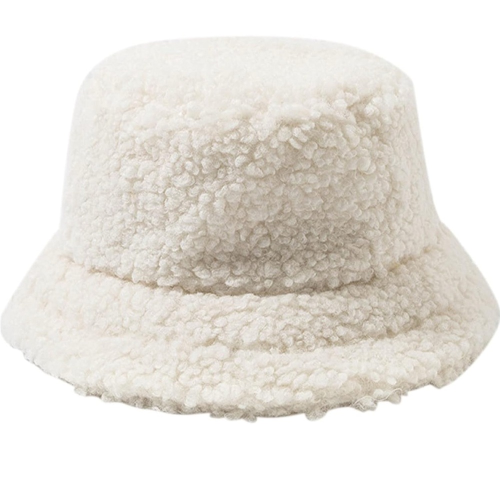 COPY - Plush white Bucket Hat